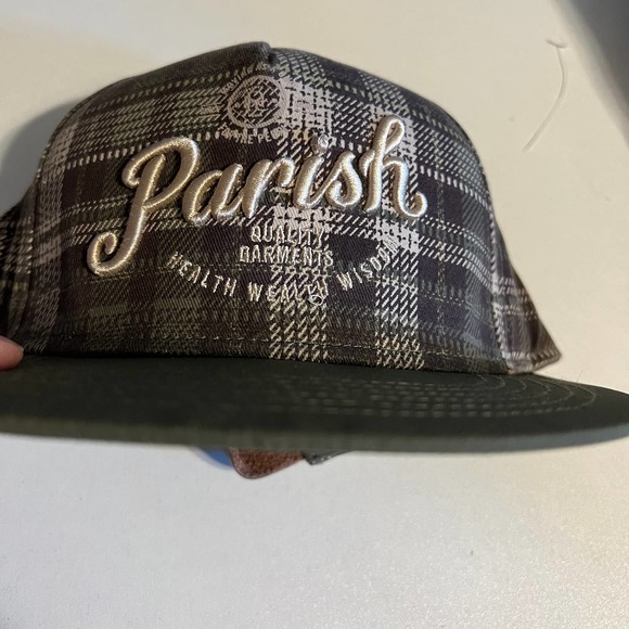 Parish Nation Flat Bill Plaid with Pocket - Picture 3 of 12